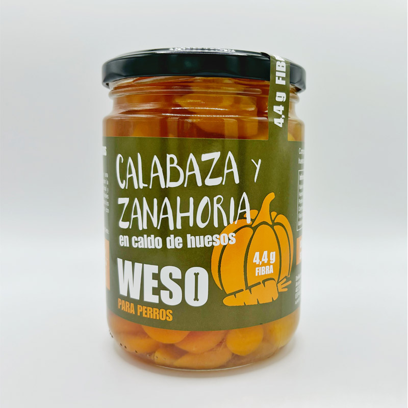 Weso Calabaza y Zanahoria en Caldo de Huesos