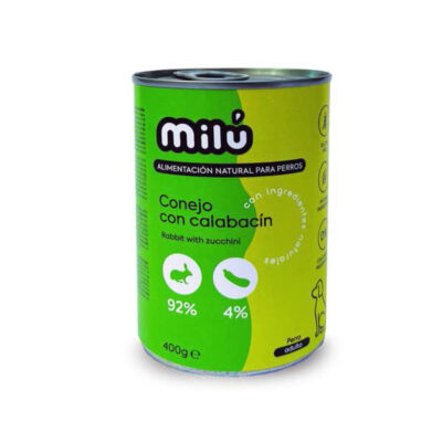 Milú Conejo con Calabacín 400gr