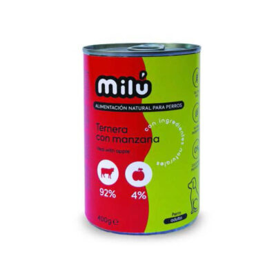 Milú Ternera con Manzana 400gr